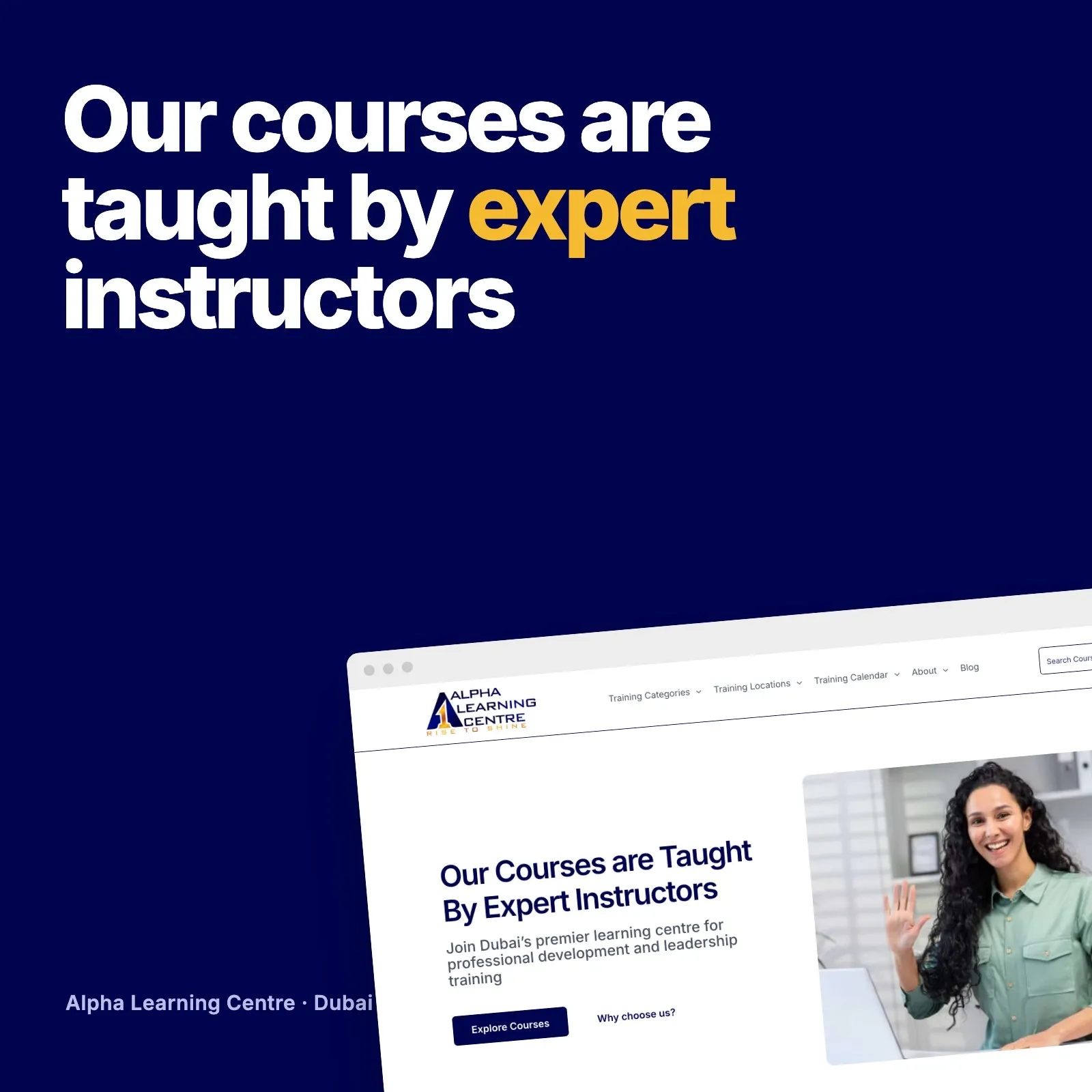Alpha Learning Centre poster