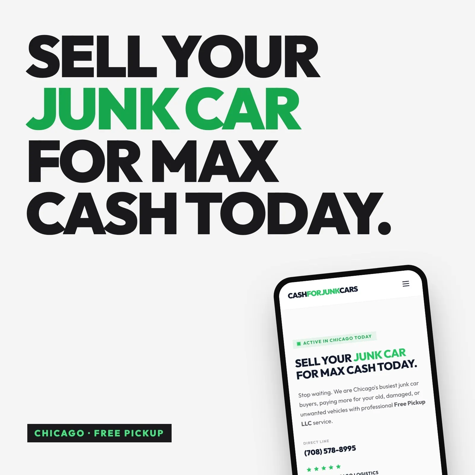 Cash for Junk Cars Chicago poster